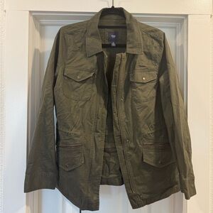 GAP Women's Olive Military Field Jacket